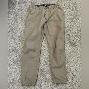 PROOF Huckberry Nomad Men's Casual Drawstring Pants Khaki Size Large Joggers Tan